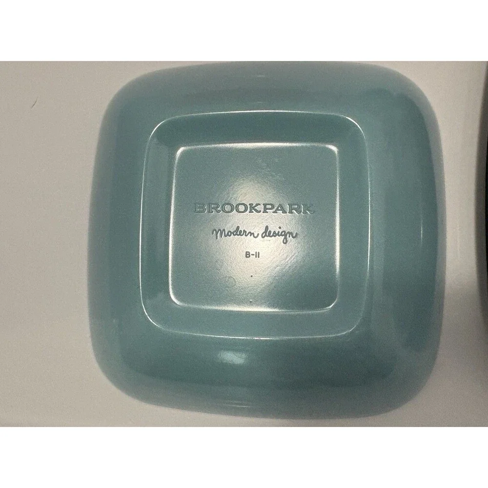 Vtg MCM Square Brookpark Arrowhead Ever Ware Melamine Melmac Set Multi Colors